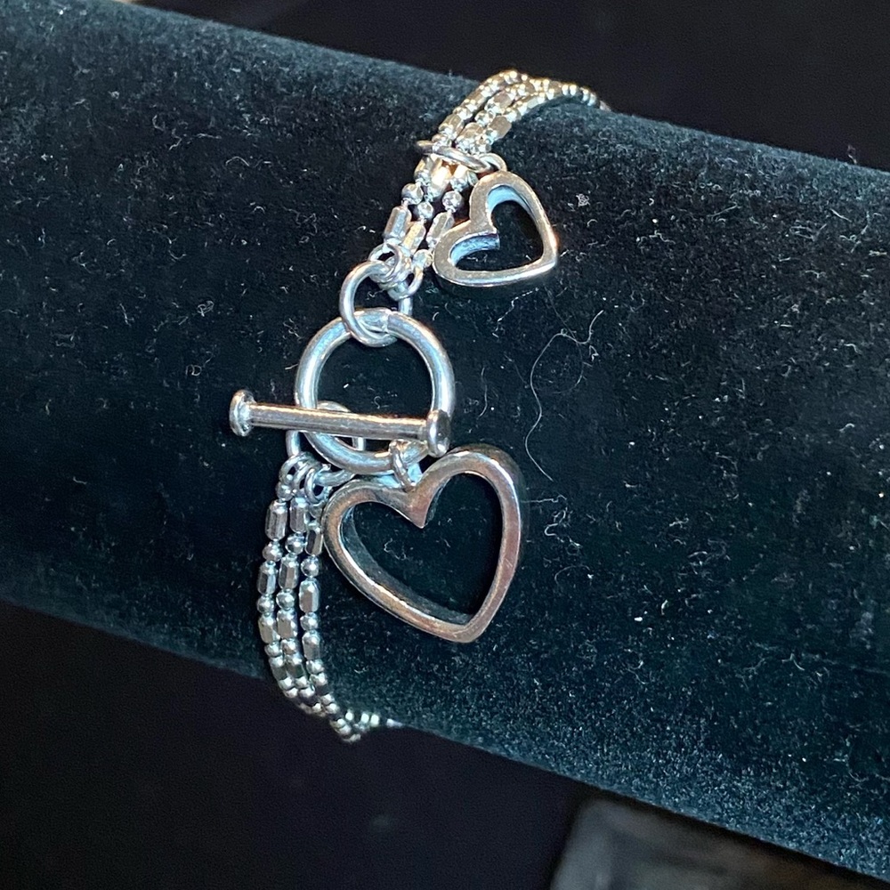 Silver frank & bean bracelet